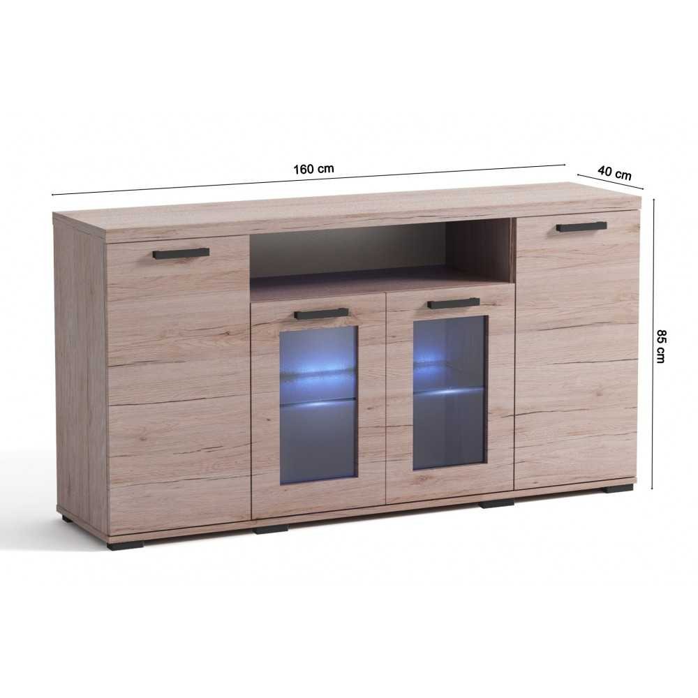 Komoda K3 witryna 160cm
