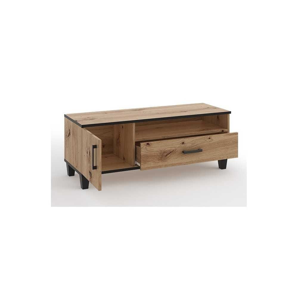 Stolik RTV P7 szuflady 120 cm - dąb artisan