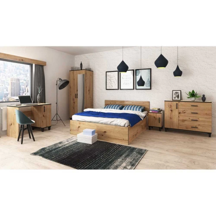 Stolik RTV P7 szuflady 120 cm - dąb artisan