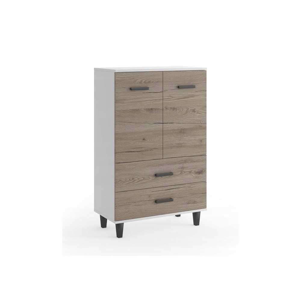 Komoda B3 na nóżkach skandynawska 80cm szuflady