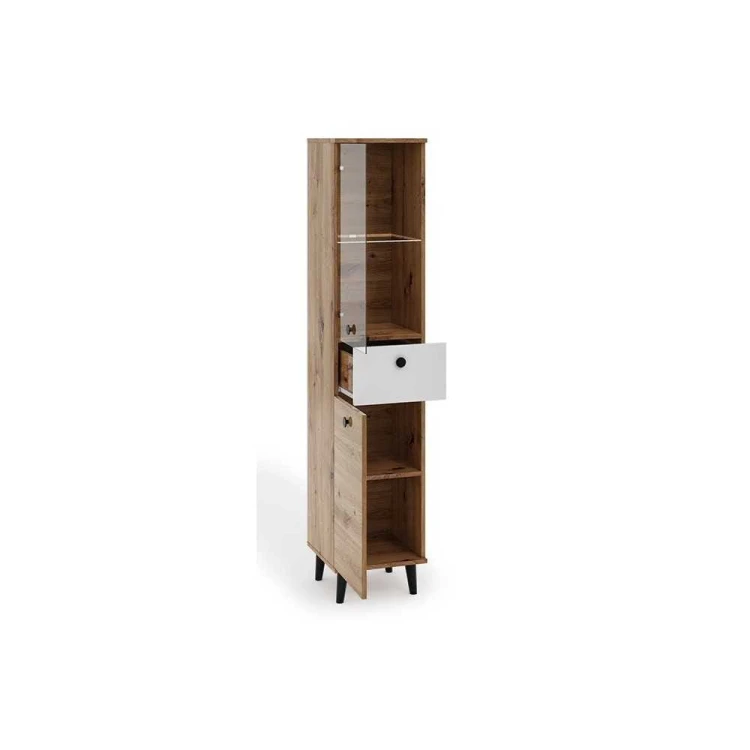 Witryna C5 skandynawska artisan + biały -opcja LED