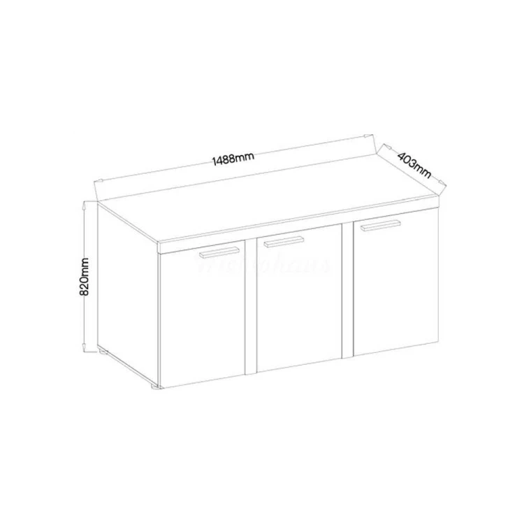 Komoda Mamba 3D  149 cm DĄB LEFKAS