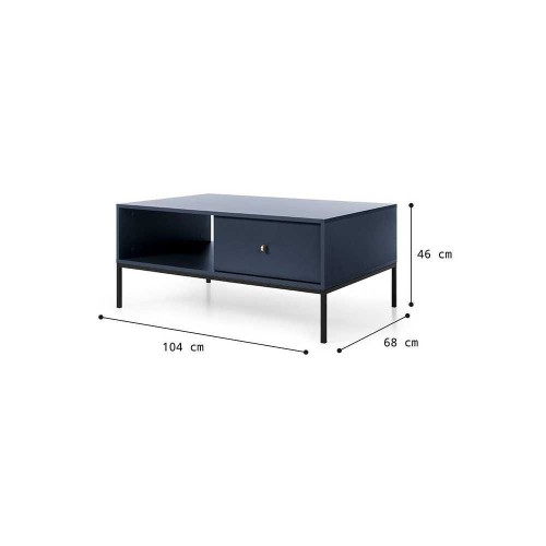 Ława ML104 Mono granat z szufladą