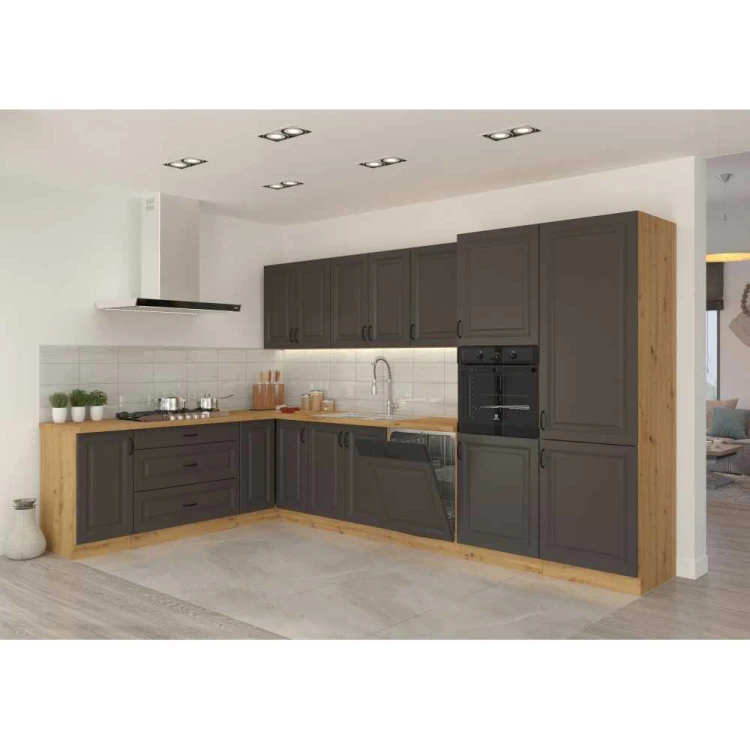 Meble kuchenne STILO - GRAFIT MAT + ARTISAN