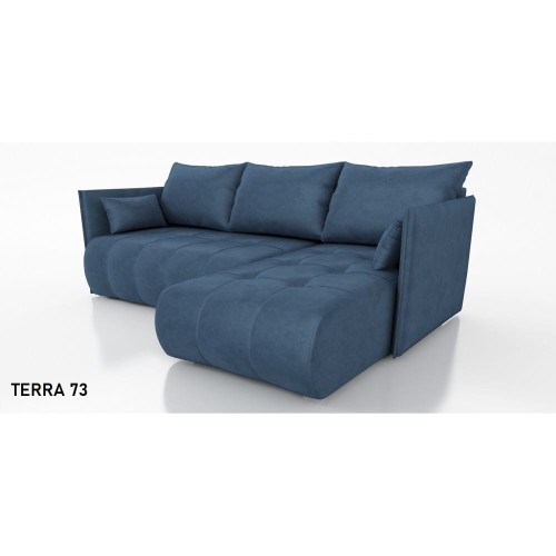 Narożnik NESSA funkcja spania, pojemnik na pościel MONOLITH/TERRA