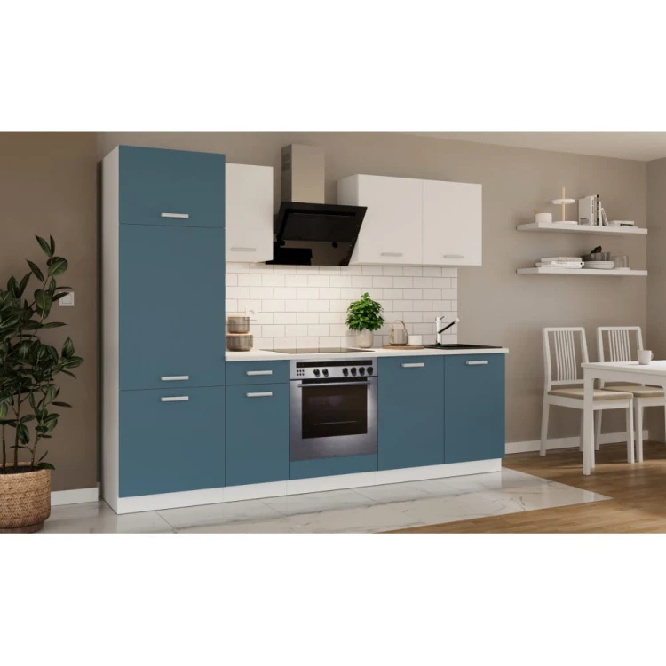 Zestaw Meble kuchenne TONI 260cm - Skagerrak/Biały KUCHNIA