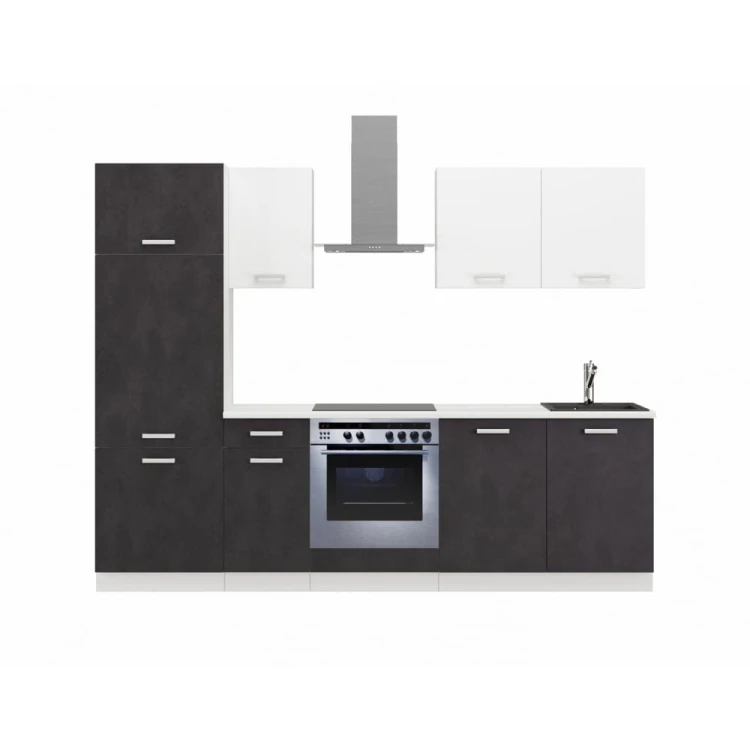 Zestaw Meble kuchenne TONI 260cm - Matera/Biały KUCHNIA