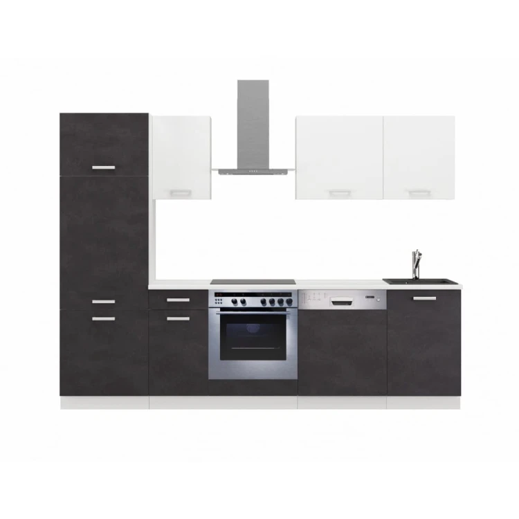 Zestaw Meble kuchenne TONI 270cm - Matera/Biały KUCHNIA