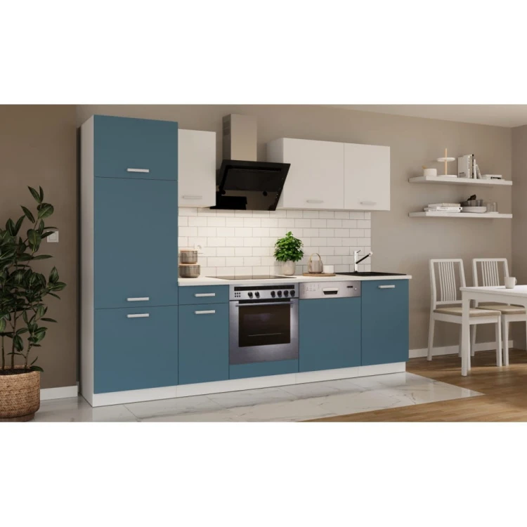 Zestaw Meble kuchenne TONI 270cm - Skagerrak/Biały KUCHNIA