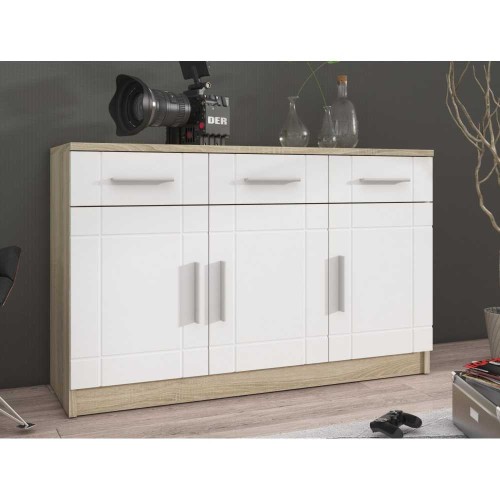 Komoda Paris dąb sonoma + sonoma  MDF 104
