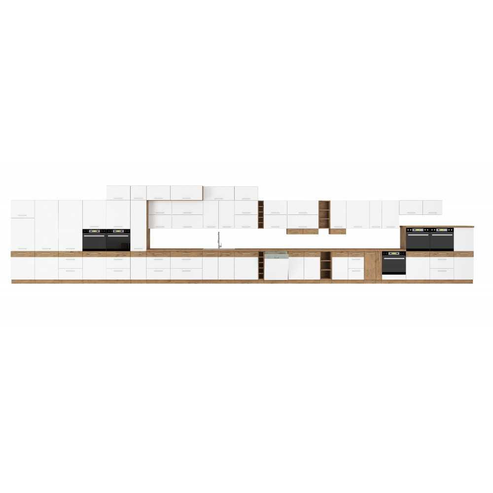 Meble kuchenne VIGO biały połysk, cichy domyk 260cm