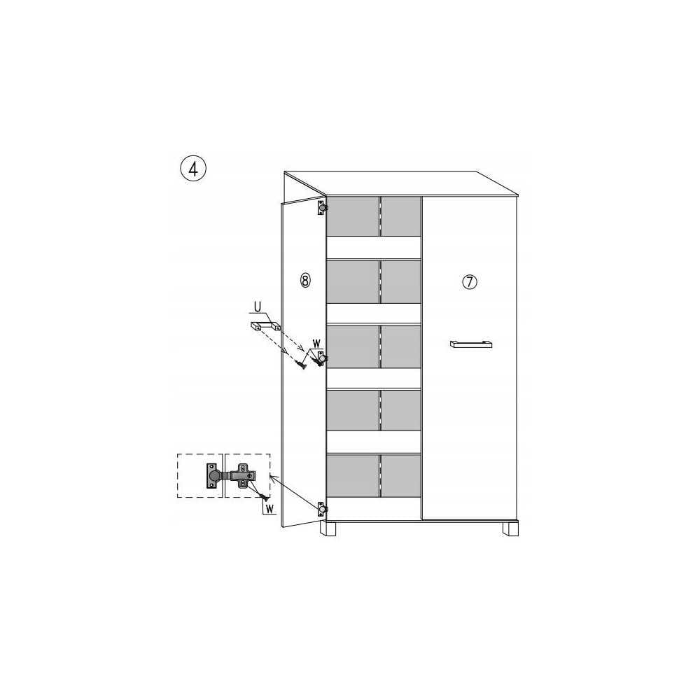 Szafa K10 dwudrzwiowa 90cm