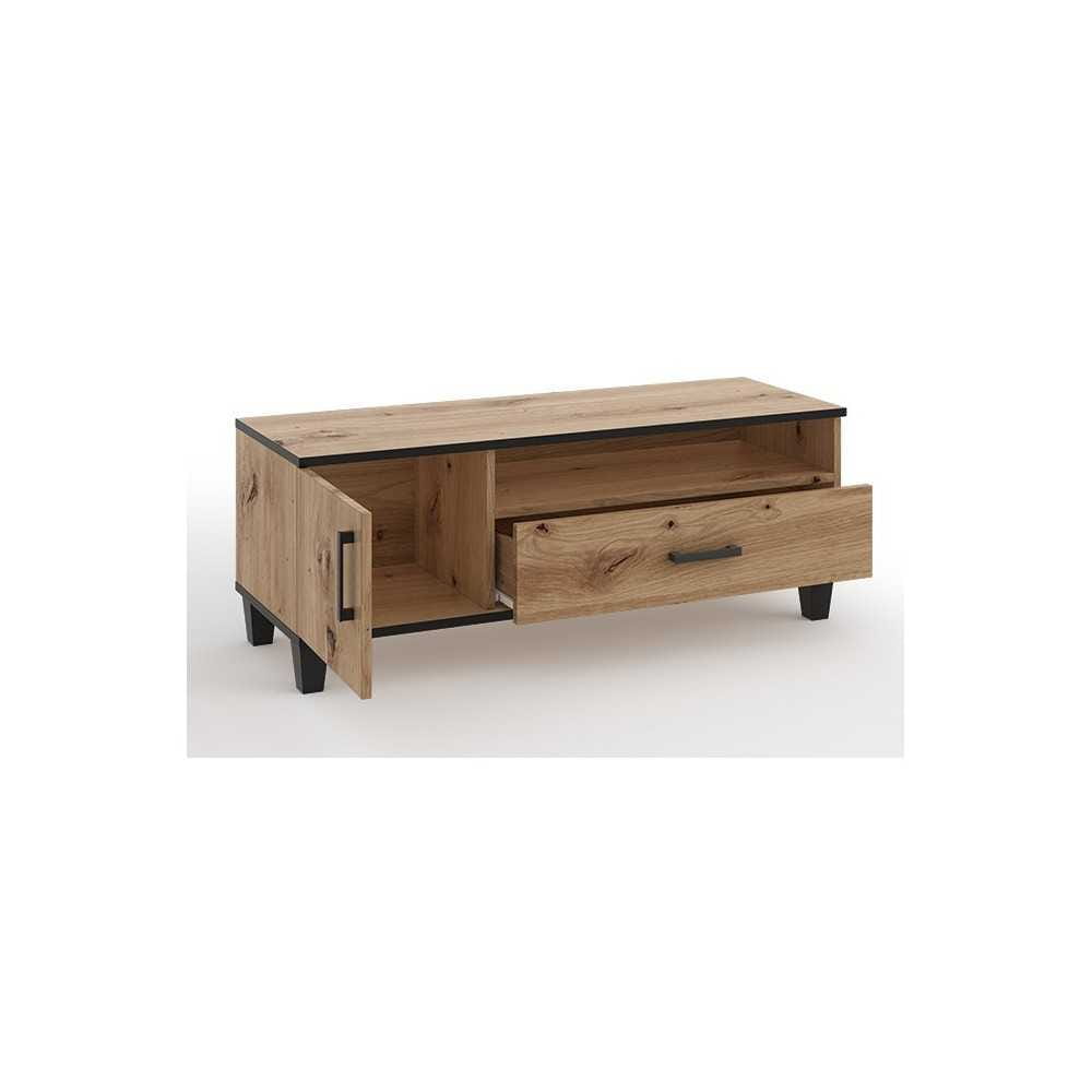 Stolik RTV P7 szuflady 120 cm - dąb artisan