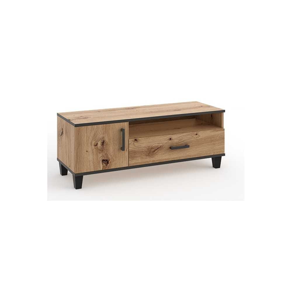 Stolik RTV P7 szuflady 120 cm - dąb artisan