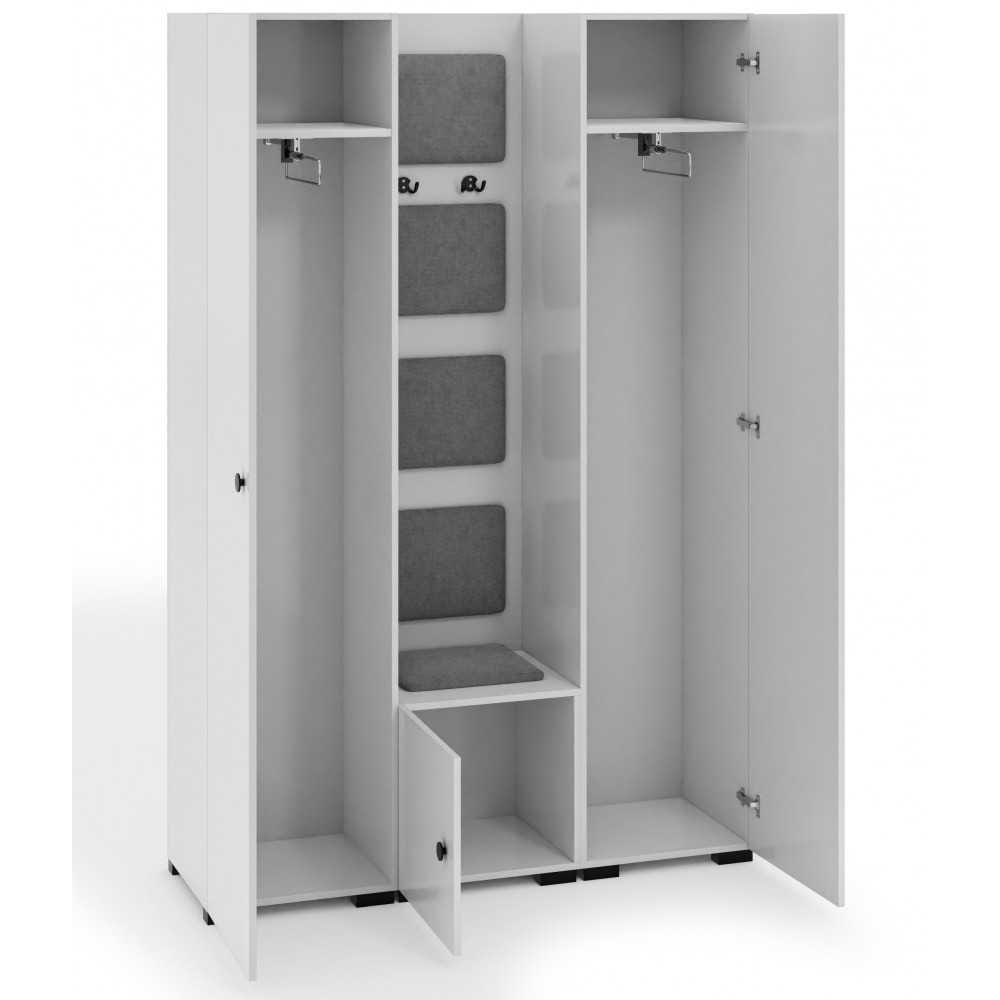 Garderoba C - 3 KOLORY 135 cm wieszaki, siedzisko