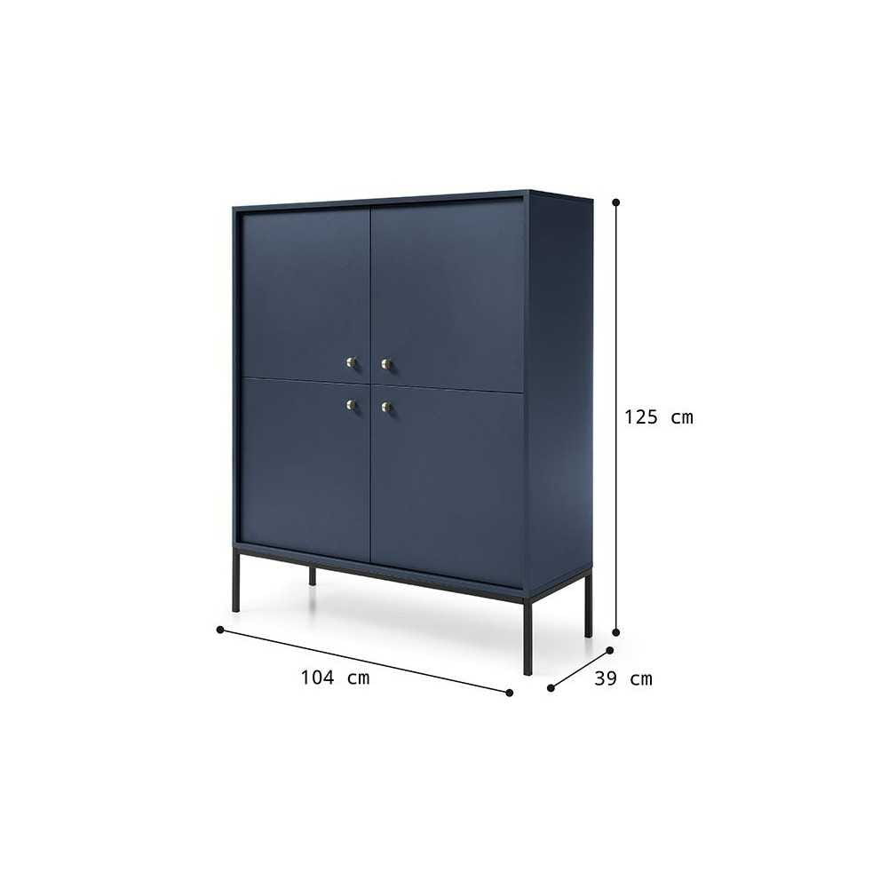 Komoda MK104 Mono granat na nóżkach