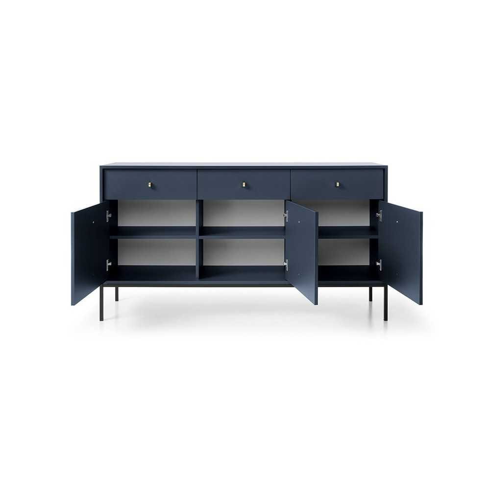 Komoda MKSZ154 Mono granat z szufladami