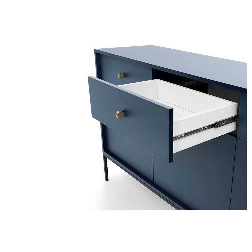 Komoda MKSZ154 Mono granat z szufladami