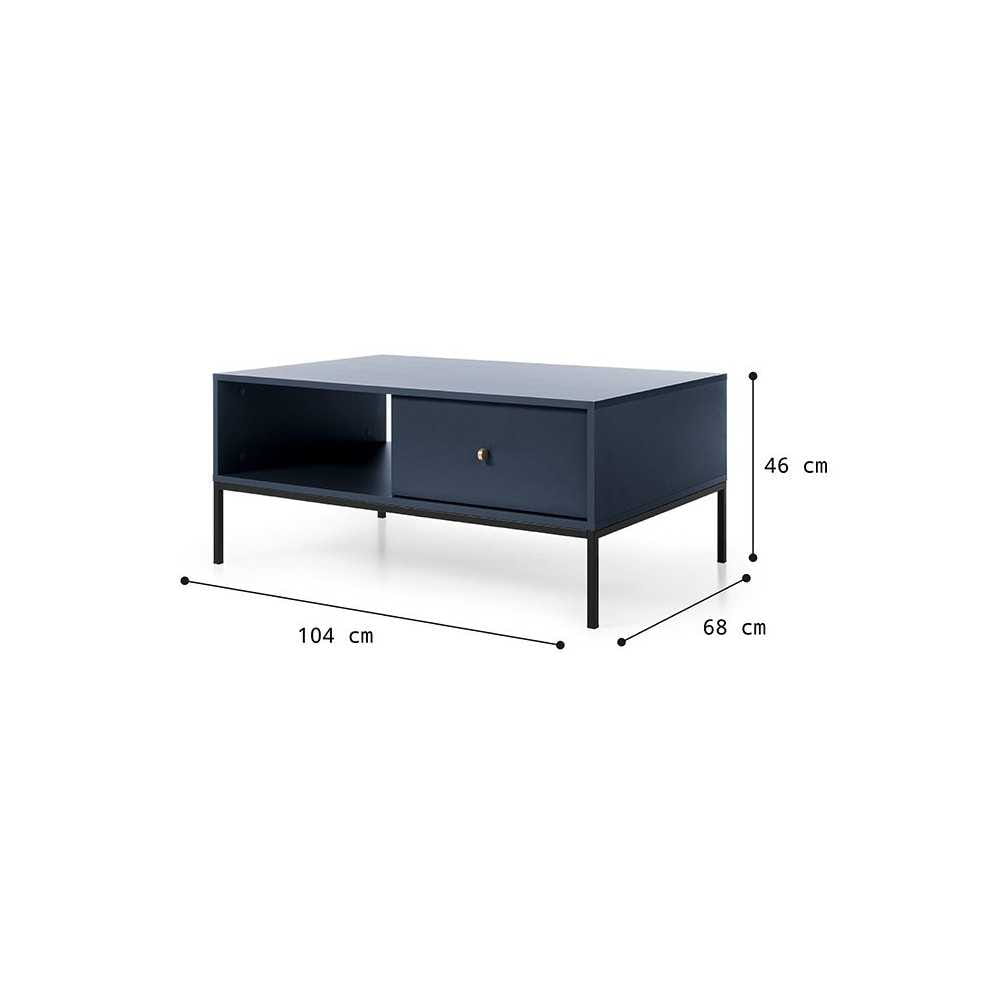 Ława ML104 Mono granat z szufladą