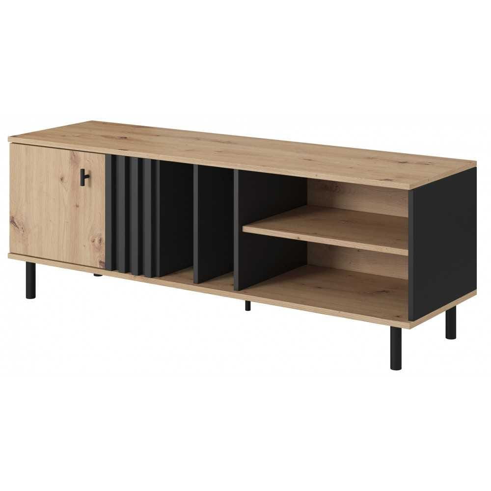 Stolik RTV 138 MADIS lamele artisan + antracyt
