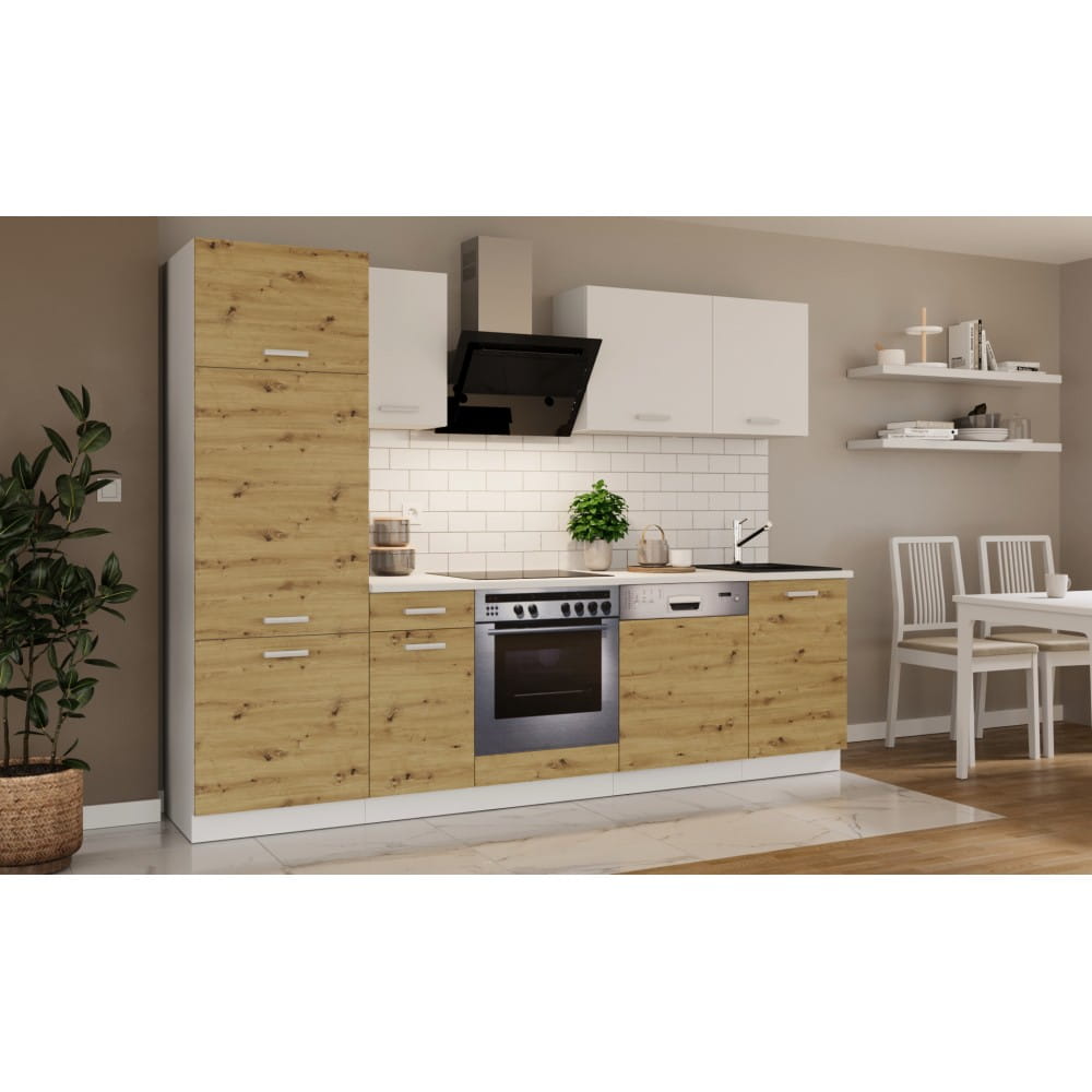 Zestaw Meble kuchenne TONI 270cm - Artisan/Biały KUCHNIA