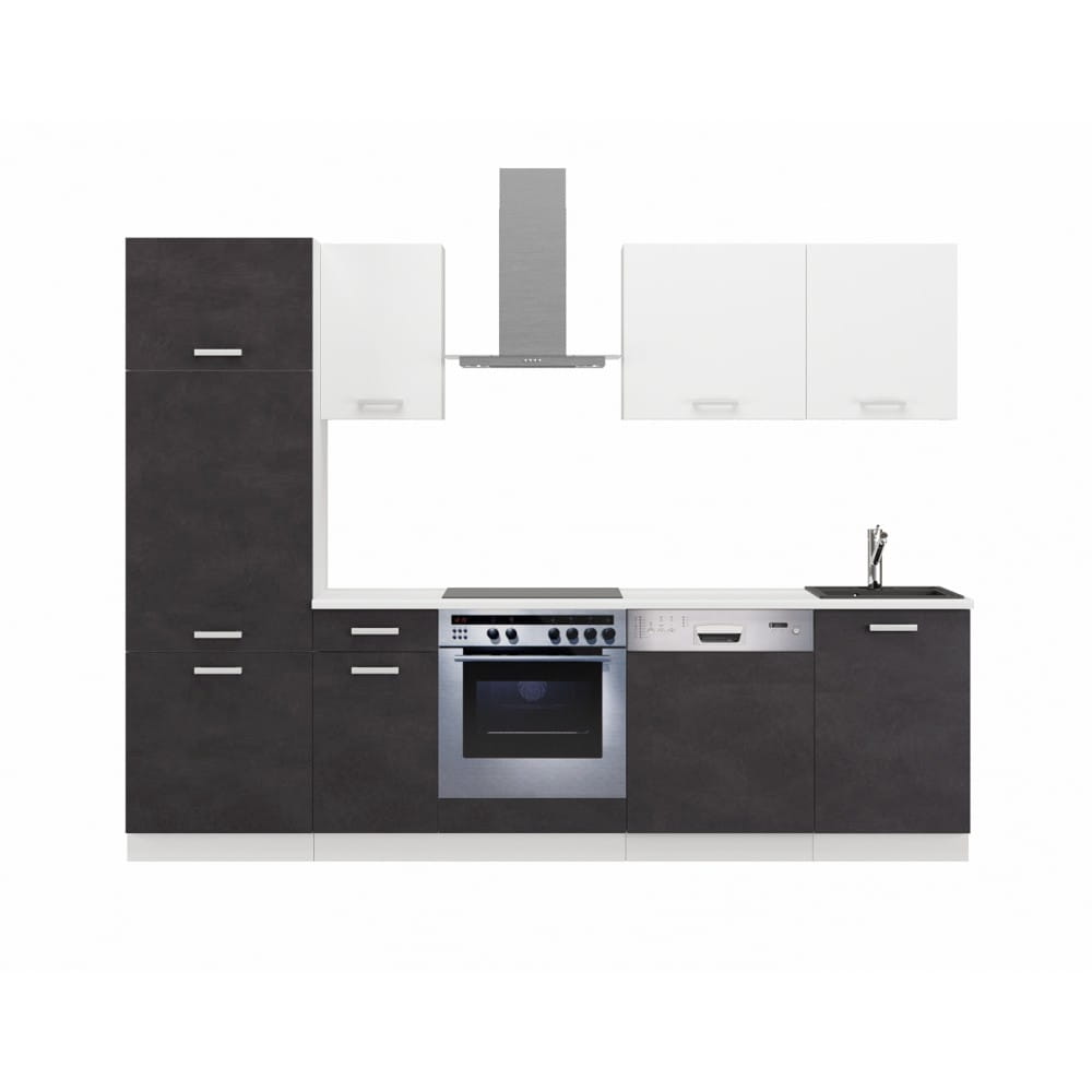 Zestaw Meble kuchenne TONI 270cm - Matera/Biały KUCHNIA