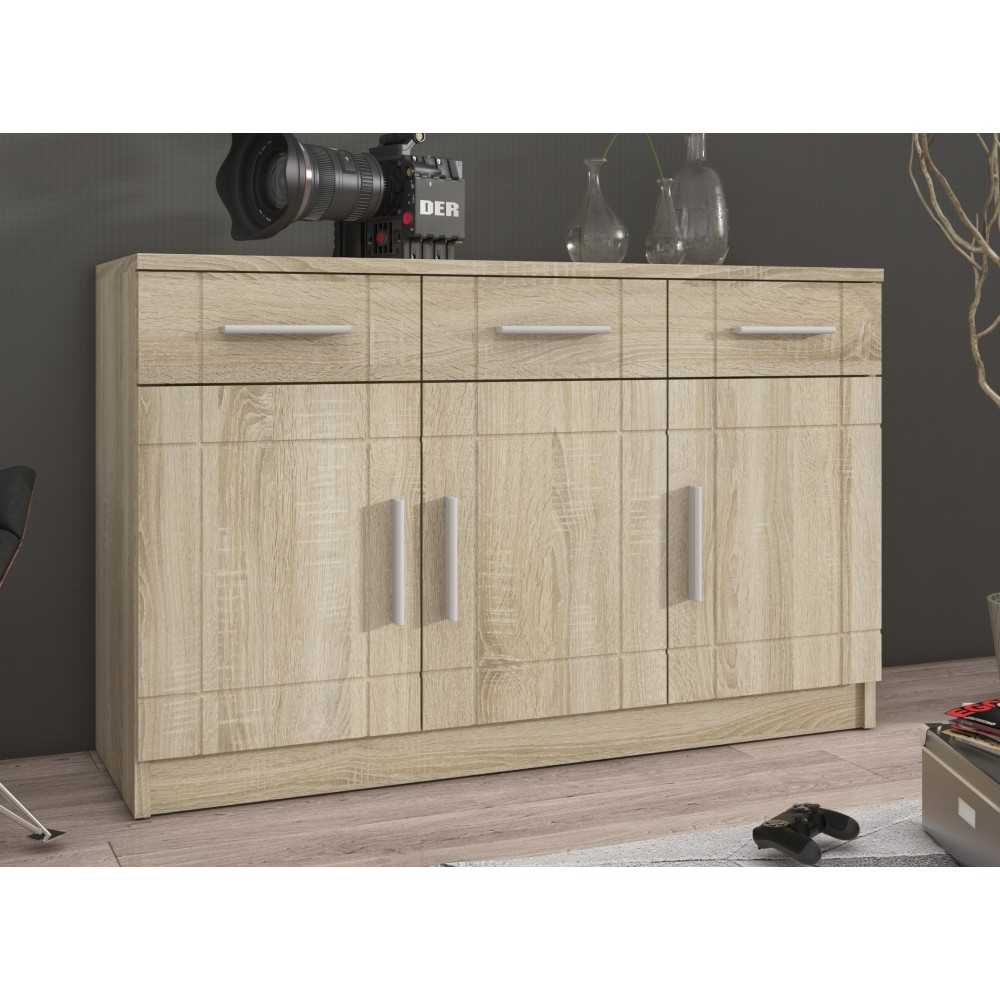 Komoda Paris dąb sonoma + sonoma  MDF 104